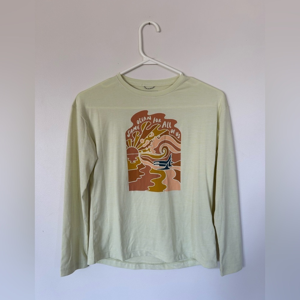 Patagonia Kids' Long-Sleeved Regenerative Organic Certified® T-Shirt Size L (12)